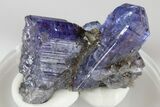 Blue-Violet Tanzanite Crystal Cluster - Merelani Hills, Tanzania #182358-3